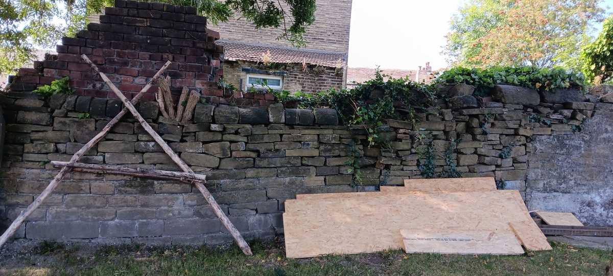 Crumbling wall